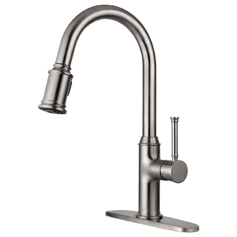 Lava odoro Pull Down Single Handle Kitchen Faucet with Accessories